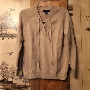 Forever 21 Lace up sweater